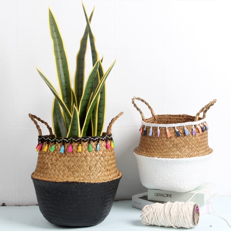 Rattan pot